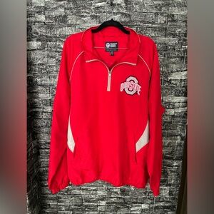 Ohio State Quarter-Zip Windbreaker Red